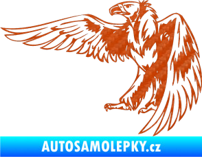 Samolepka Predators 030 levá 3D karbon oranžový