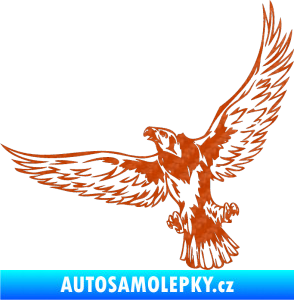 Samolepka Predators 044 levá 3D karbon oranžový