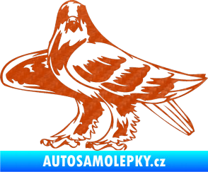 Samolepka Predators 047 levá 3D karbon oranžový