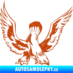 Samolepka Predators 051 pravá 3D karbon oranžový