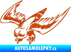 Samolepka Predators 056 levá 3D karbon oranžový