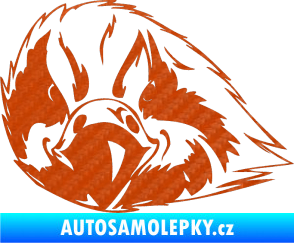 Samolepka Predators 079 levá 3D karbon oranžový