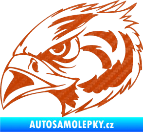 Samolepka Predators 084 levá 3D karbon oranžový