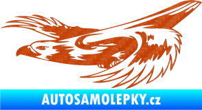 Samolepka Predators 093 levá 3D karbon oranžový