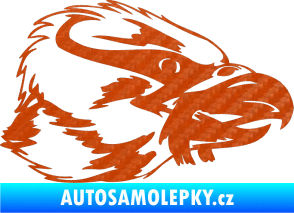 Samolepka Predators 099 pravá 3D karbon oranžový