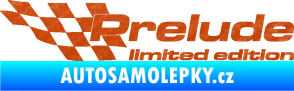 Samolepka Prelude limited edition levá 3D karbon oranžový