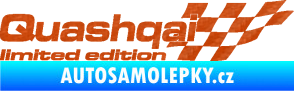 Samolepka Quashqai limited edition pravá 3D karbon oranžový