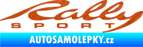 Samolepka Rally sport 002 3D karbon oranžový