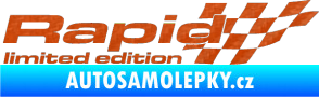 Samolepka Rapid limited edition pravá 3D karbon oranžový
