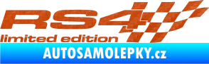 Samolepka RS4 limited edition pravá 3D karbon oranžový