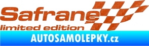 Samolepka Safrane limited edition pravá 3D karbon oranžový