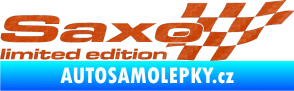 Samolepka Saxo limited edition pravá 3D karbon oranžový