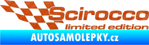 Samolepka Scirocco limited edition levá 3D karbon oranžový