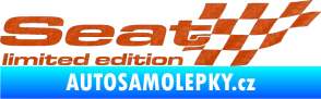 Samolepka Seat limited edition pravá 3D karbon oranžový