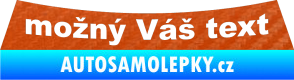 Samolepka Škoda Rapid - zadní 3D karbon oranžový