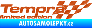 Samolepka Tempra limited edition pravá 3D karbon oranžový