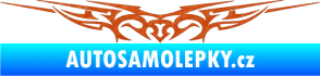 Samolepka Tetování 015 3D karbon oranžový