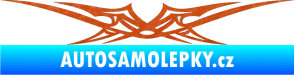 Samolepka Tetování 016 3D karbon oranžový