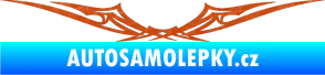 Samolepka Tetování 017 3D karbon oranžový