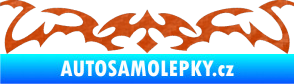 Samolepka Tetování 049 3D karbon oranžový