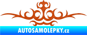 Samolepka Tetování 051 3D karbon oranžový