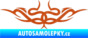 Samolepka Tetování 061 3D karbon oranžový