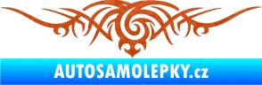 Samolepka Tetování 070 3D karbon oranžový
