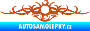 Samolepka Tetování 071 3D karbon oranžový