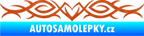 Samolepka Tetování 073 3D karbon oranžový