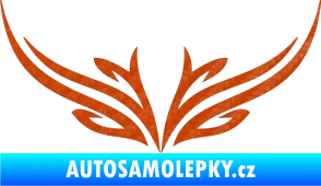 Samolepka Tetování 091 3D karbon oranžový