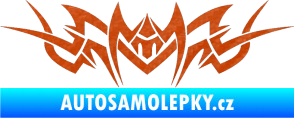 Samolepka Tetování 101 3D karbon oranžový