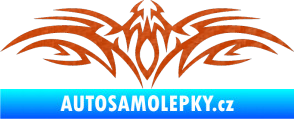 Samolepka Tetování 103 3D karbon oranžový