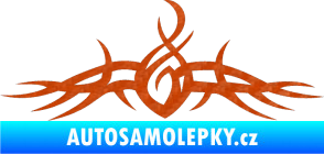 Samolepka Tetování 110 3D karbon oranžový