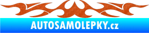 Samolepka Tetování 131 3D karbon oranžový