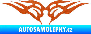 Samolepka Tetování 146 3D karbon oranžový