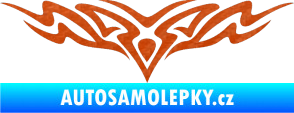 Samolepka Tetování 149 3D karbon oranžový