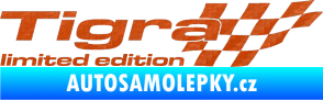 Samolepka Tigra limited edition pravá 3D karbon oranžový