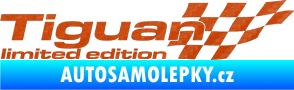 Samolepka Tiguan limited edition pravá 3D karbon oranžový