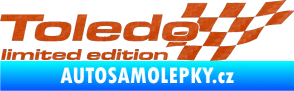 Samolepka Toledo limited edition pravá 3D karbon oranžový