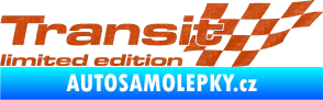 Samolepka Transit limited edition pravá 3D karbon oranžový