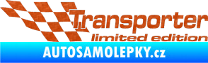 Samolepka Transporter limited edition levá 3D karbon oranžový