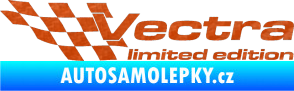 Samolepka Vectra limited edition levá 3D karbon oranžový