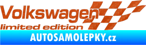 Samolepka Volkswagen limited edition pravá 3D karbon oranžový