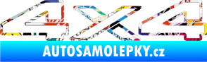 Samolepka 4x4 varianta 003 Sticker bomb