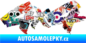 Samolepka 4x4 varianta 015 Sticker bomb