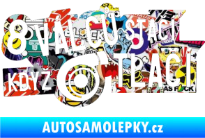 Samolepka 8 válců stačí když turbo tlačí Sticker bomb
