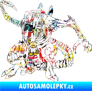 Samolepka Alien 002 levá Sticker bomb