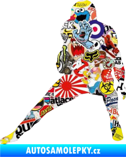Samolepka Americký fotbal 010 levá Sticker bomb