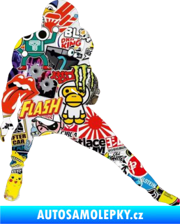 Samolepka Americký fotbal 010 pravá Sticker bomb