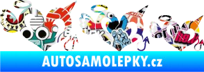 Samolepka Angel devil family 002 rodinka v autě Sticker bomb